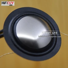 HI-FI DIY LIVE твитеры звуковая катушка композитная серебристая металлическая мембрана ВЧ динамик запчасти 1 дюйм 25,4 мм 25,5 мм