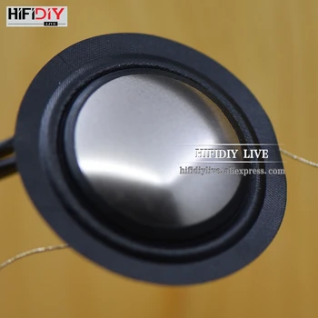 

HI-FI DIY LIVE Tweeters Voice Coil Composite silver metal Membrane Treble Speaker Repair accessories Parts 1 inch 25.4mm 25.5mm