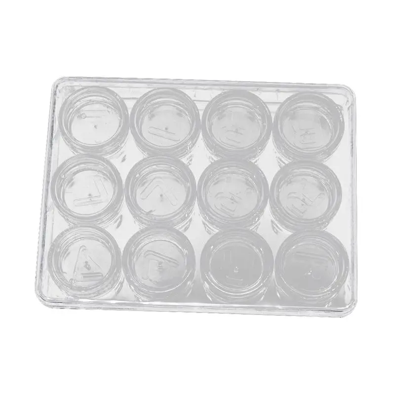 

12pcs/set Contact Lens Case Holder Storage Box Outdoor Travel