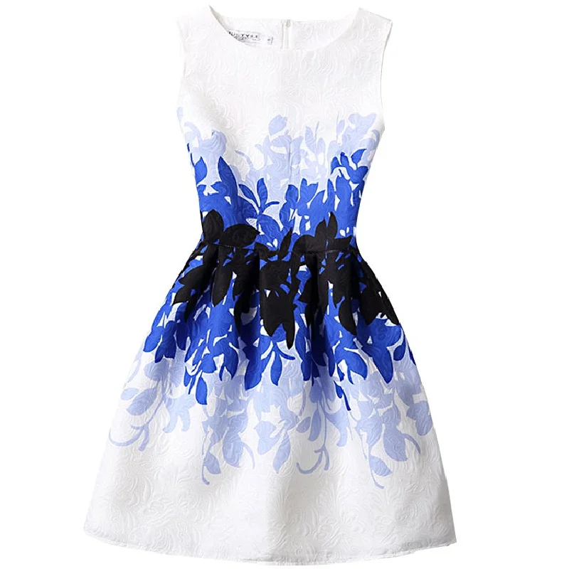 New christmas dress for girls print sleeveless girl princess dress ...