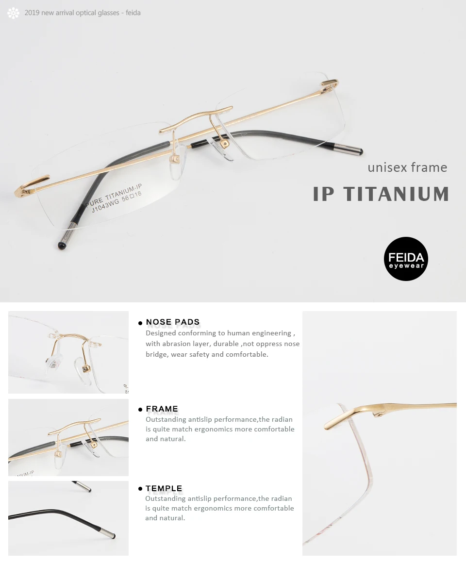 Чистая титановая оправа для очков Для мужчин без оправы очки для близорукости глаз, стекло рецепта Стекло es оправы и очки