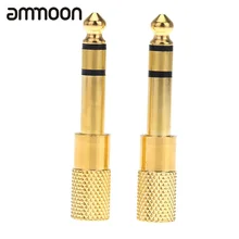 Пара Аудио Jack адаптер конвертер стерео разъем для электрических гитар наушников 6,35 мм Мужской 3,5 мм Женский