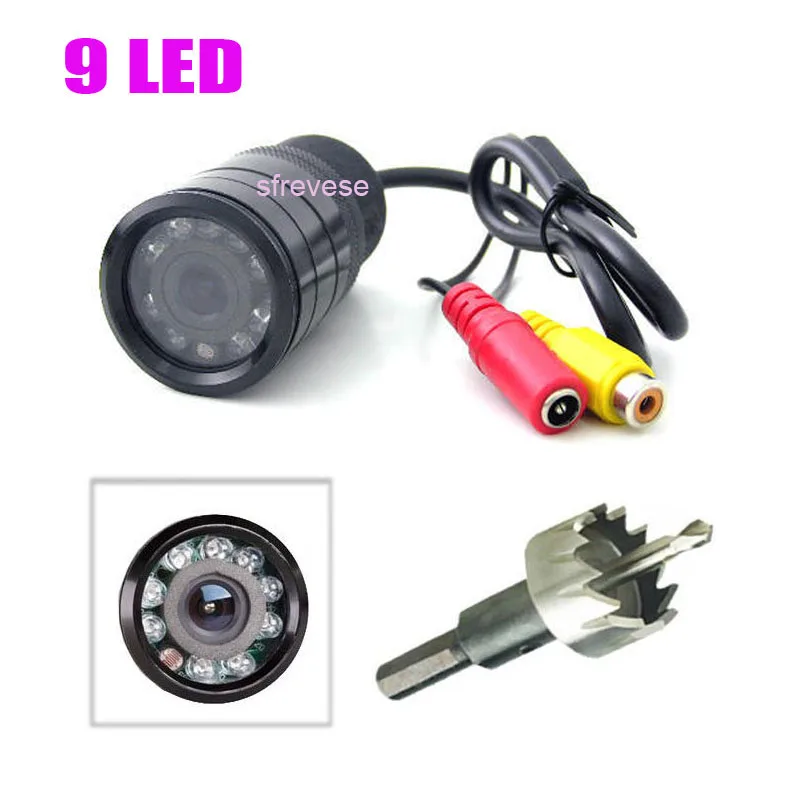 

9 IR LED Night Vision Reversing Parking Camera For Car Rearview Backup 135 Degree Waterproof