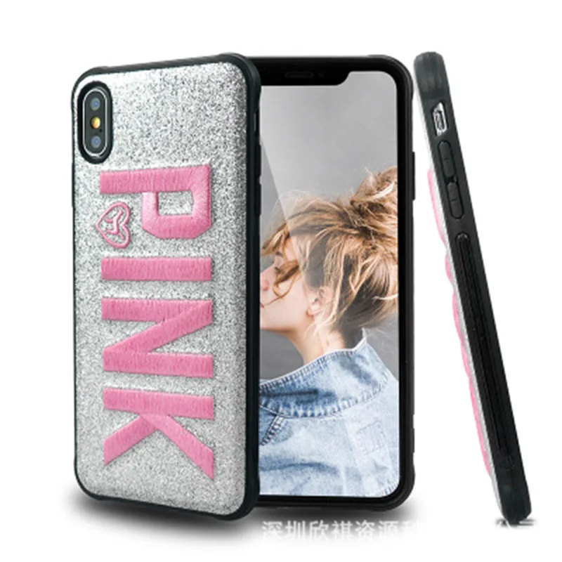 

sexy phone Case For iPhone X XR XS Max Soft TPU Cover case for iphone 6 6S 7 8 plus Phone Case Back Cover embroidery