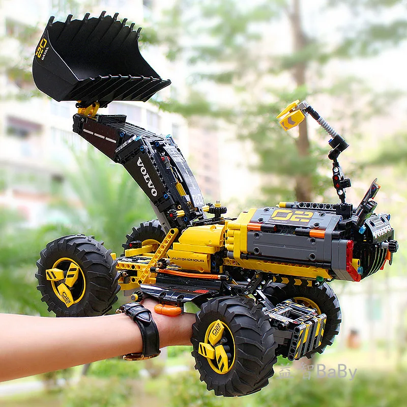 

DECOOL TECHNIC 3380 2IN1 Volvo Wheel Loader ZEUX Model Building Blocks Bricks Toys for children GIFTS compatible legoly 42081