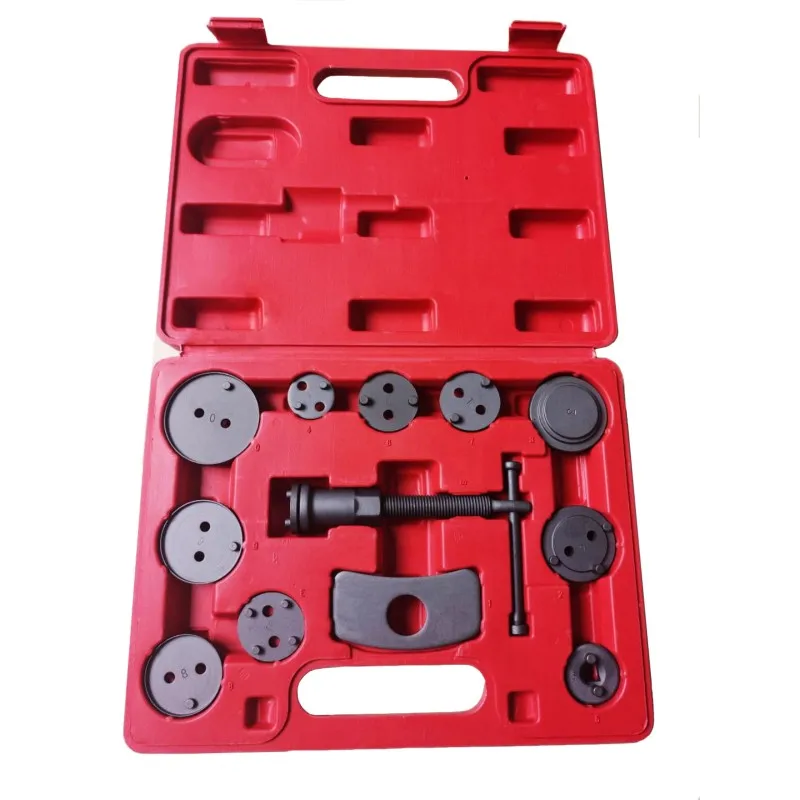 12pcs/set Auto Universal Precision Disc Brake Caliper Wind Back Brake Piston Compressor Tool Kit For Auto Garage Repair Tools - Цвет: Красный