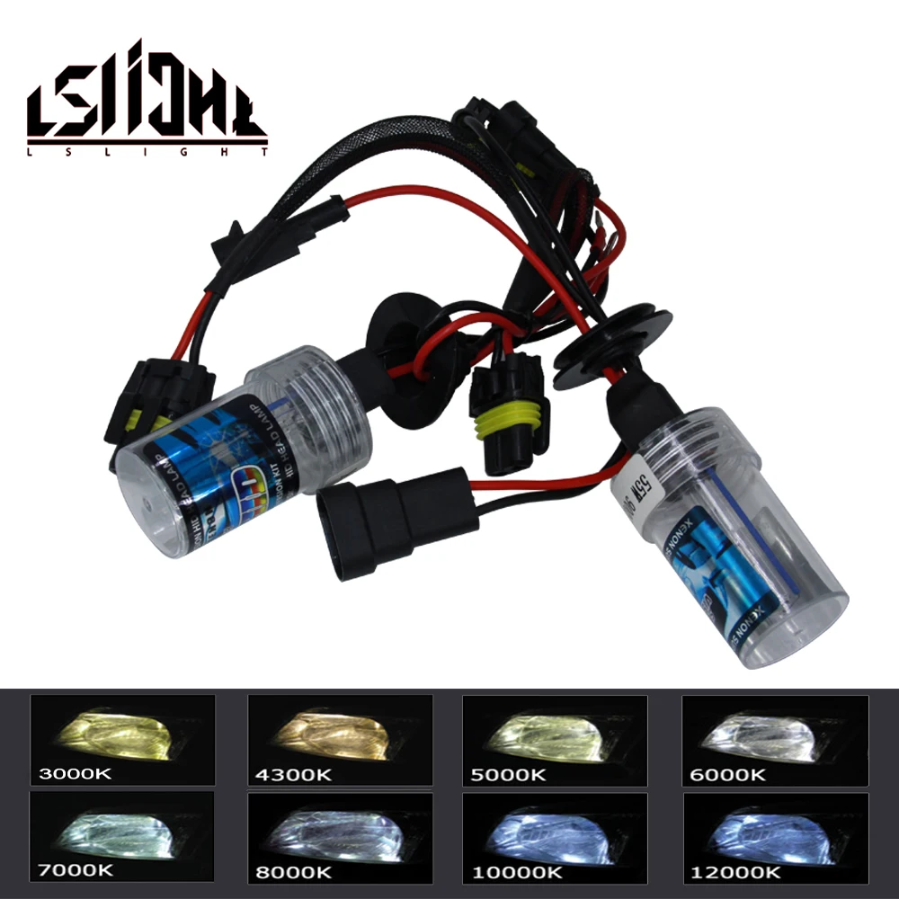 LSlight 12V 35W Xenon car light bulb h4 H7 h27 h13 H1 H3 H11 9005 9004