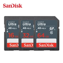 real capacity 100% Sandisk SD card Class10 16gb 32gb 64gb 48Mb/s Original TF card memory card flash memory stick for camera