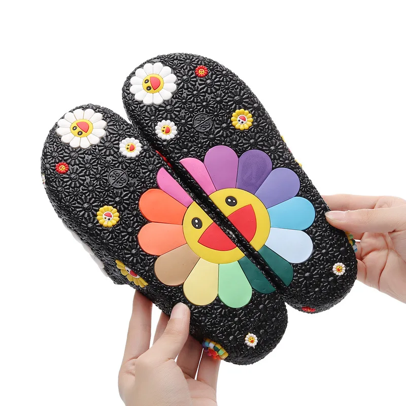 

Suihyung Women Casual Slides New Summer Beach Shoes Slippers Fashion Flowers Platform Flip Flops Ladies Outdoor Slippers Sandals