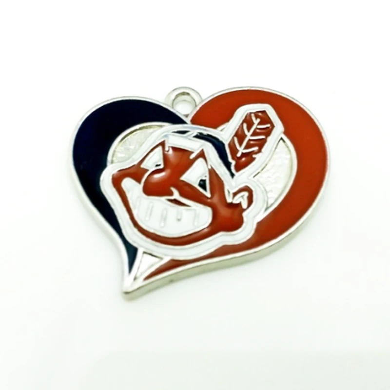 

10pcs Metal Sport Team Pendant Charms DIY Baseball Fans Jewelry
