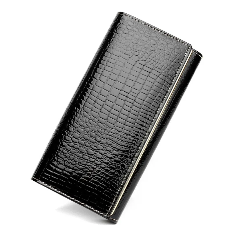 Women font b Wallets b font Genuine Leather font b Wallet b font Female Purse Long