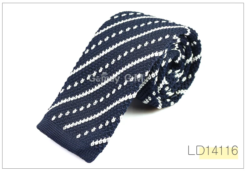 Mens Knit ties New Casual Skinny Knit Neckties For Wedding Evening Party Gravata Slim Tie for Man Knitted Neck Tie - Цвет: LD14116