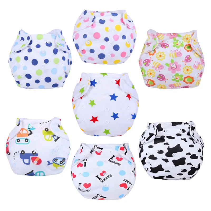 

New Designs 5pcs/lot Baby Diaper Washable Learning Pants Cotton Training Pant B1TRX0016