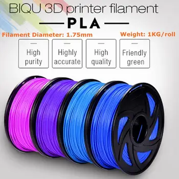 

PLA 1.75mm Filament 1KG Printing Materials Colorful For 3D Printer Extruder Pen Rainbow Plastic Accessories Black White Red Gray