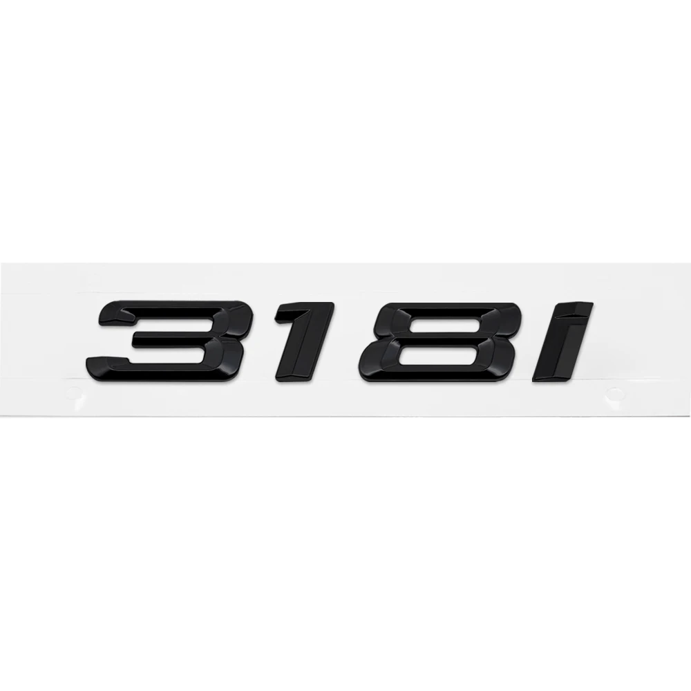 Металлическая пластиковая наклейка для BMW 3 серии 318i 320i 323i 325i E32 E34 E36 GT черная цифра Авто задняя наклейка эмблема автомобильный Стайлинг