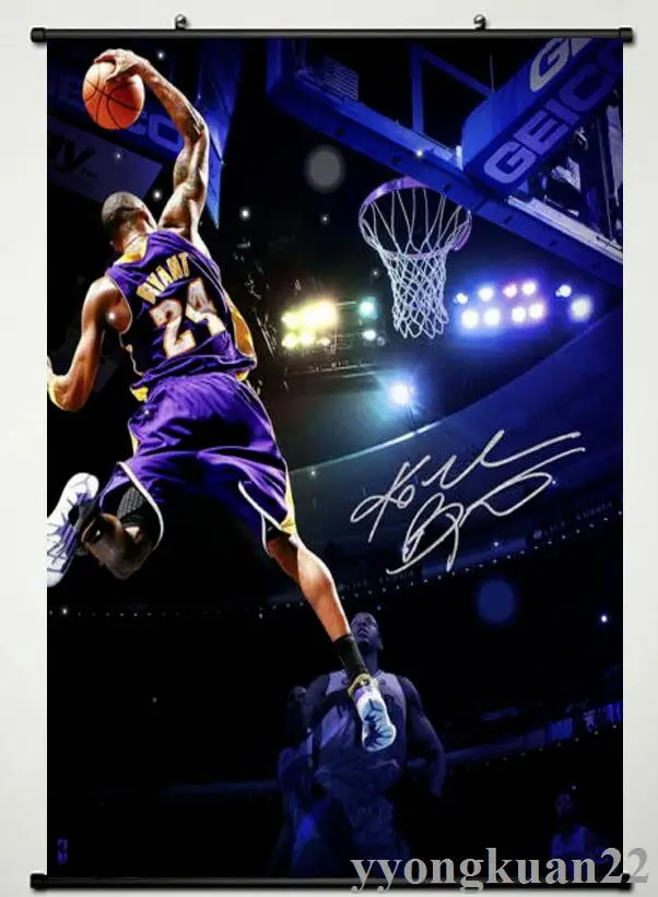 Kobe Bryant LA Lakers NBA Postertion Art Шелковый Плакат Коллекция обоев gif аниме плакат украшение дома 60x90 см