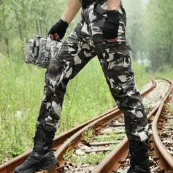 Новые 2019 Военная Маскировочная брюки тактическая Униформа армейские брюки Поклонники военного стиля рабочие износостойкие брюки-карго