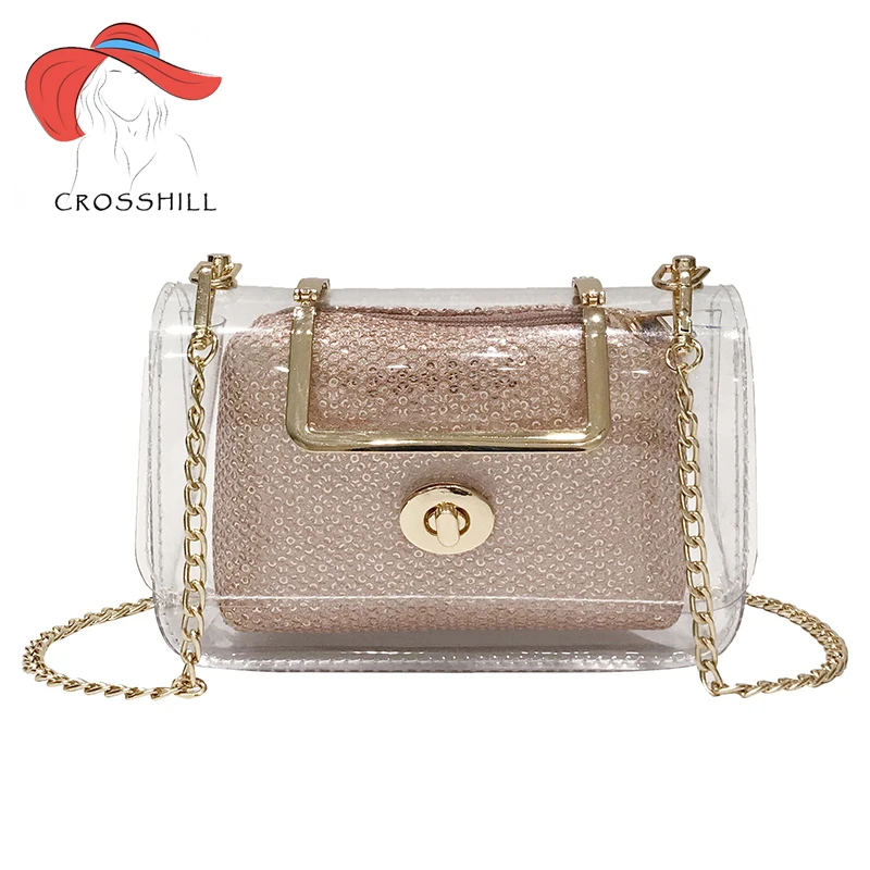 

Crosshill pvc bag handbag for women 2019 shoulder clear transparent bags messenger sac fashion designer crossbody ladies bolsa