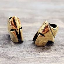 1 шт. Спартанский шлем латунные EDC бусы на веревочке нож бусины веревка шнур браслет фонарик бусины ремешок Подвески Аксессуары для улицы