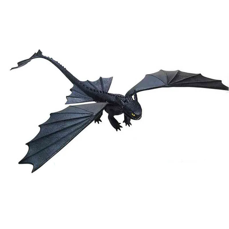

How To Train Your Dragon 3 toothless night fury Toothless Shooting Toys Hand PVC dragon model Figure toy Movie toys gifts