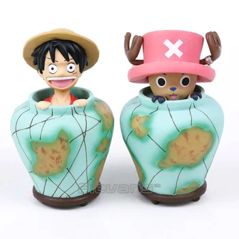

Luffy / Chopper One Piece Anime PVC Figure Piggy Bank Collectible Model Toy 2 Types 15cm