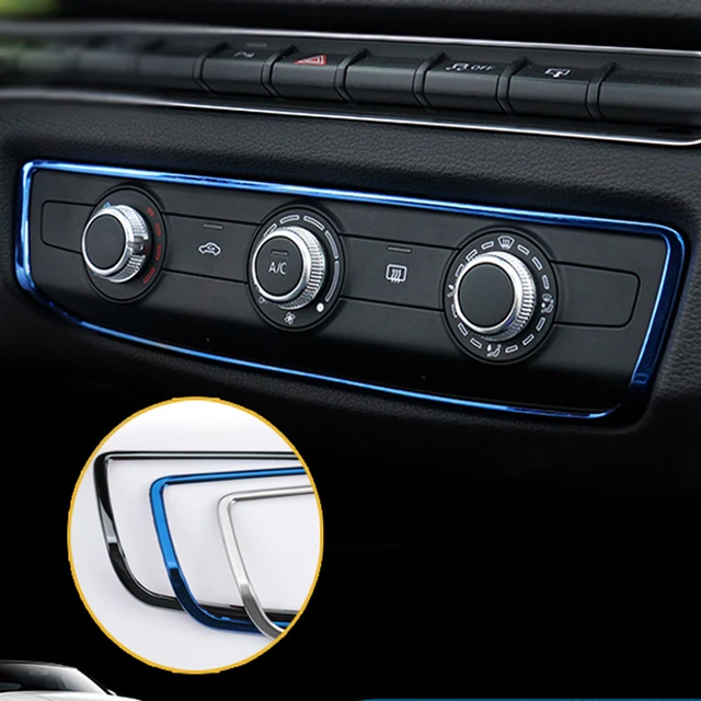 Car Styling For Audi A3 8V Stainless Steel Console A/C ...