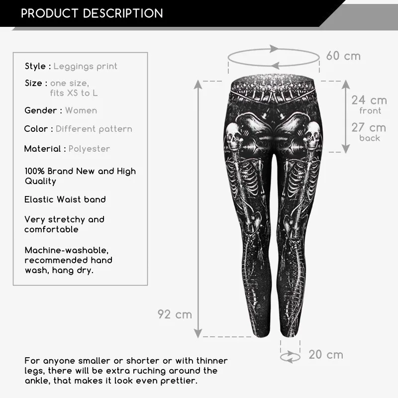 FCCEXIO Весна Черный череп Новая мода Женская одежда Фитнес Леггинсы Цифровой 3D ПРИНТ леггинсы в стиле панк брюки леггинсы для отдыха