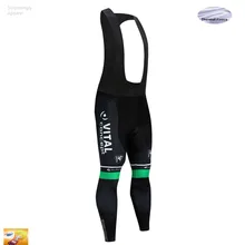Новые Для мужчин Pro Команда UCI зеленый VITAL Велоспорт одежда 16D мягкий нагрудник брюки подходят Зимние Велоспорт MTB дорожный велосипед велосипедные брюки