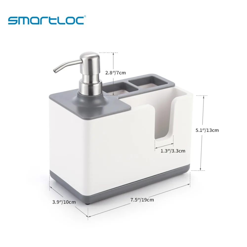Smartloc пластиковый дозатор для жидкого мыла для ванной комнаты автоматический контейнер для бутылки шампуня органайзер для раковины кухонные аксессуары