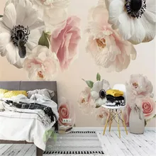 Beautiful flowers TV background professional production murals manufacturers wholesale wallpaper mural poster photo wall Beautiful flowers TV background professional production murals manufacturers wholesale wallpaper mural poster photo wall