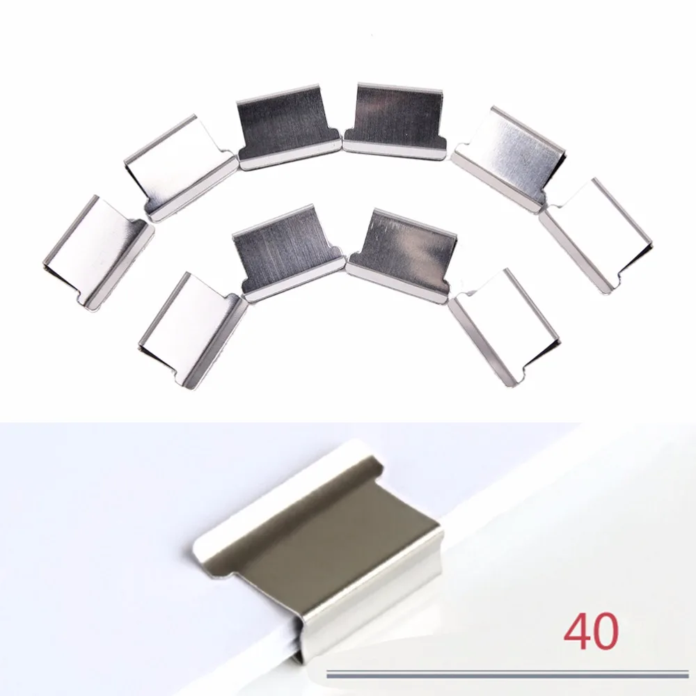mini silver binder clips