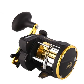 

YUYU Metal Digital Casting Fishing wheel Bait Trolling Reel 6.0:1 Saltwater Right Hand Sea Fishing Reel Metal spool Drag 10kg