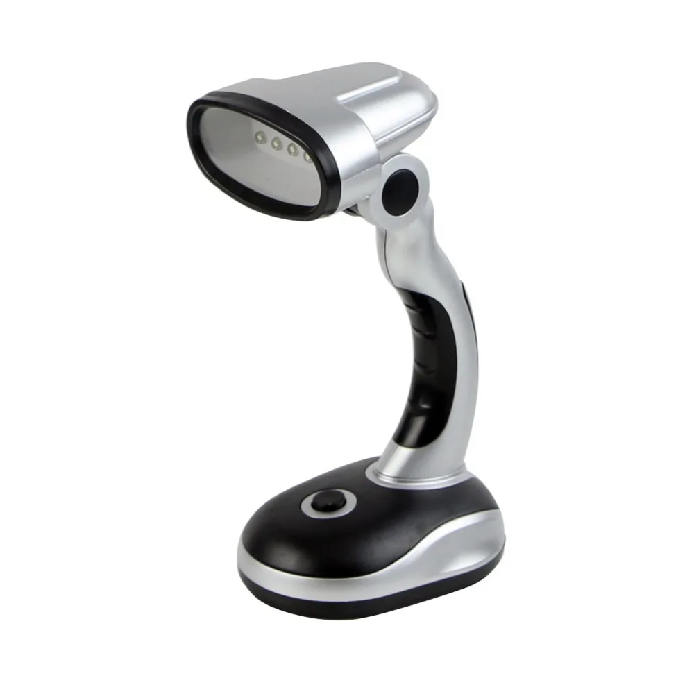  YAM Portable Adjustable 12 LED Desk Lamp Light Read Torch Battery Powered Cordless Energy-saving an