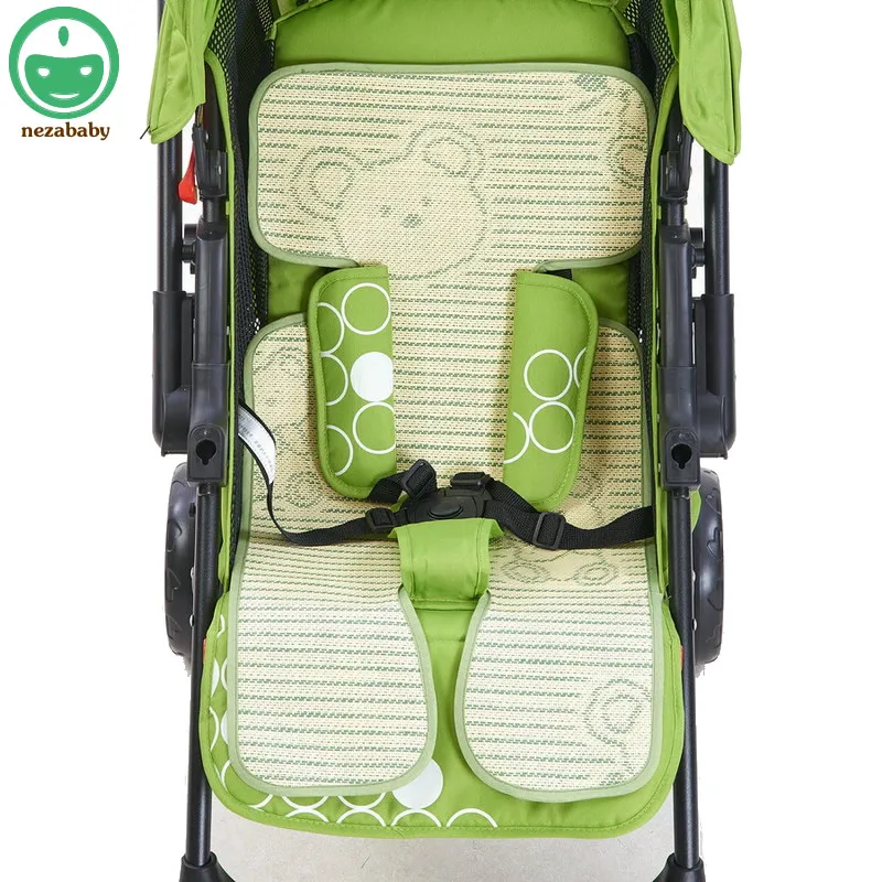 

Bamboo Fiber Summer Baby Stroller Sheet Baby Stroller Seat Cushion Anti-allergy Umbrella Car Mat Baby Stroller Accessories TC37