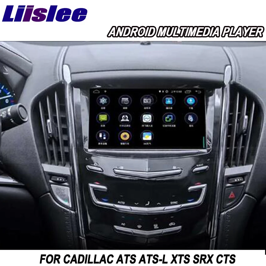 Liislee 2 din Android для Cadillac ATS ATS-L XTS SRX CTS автомобильный мультимедийный плеер gps навигация Видео Радио Bluetooth