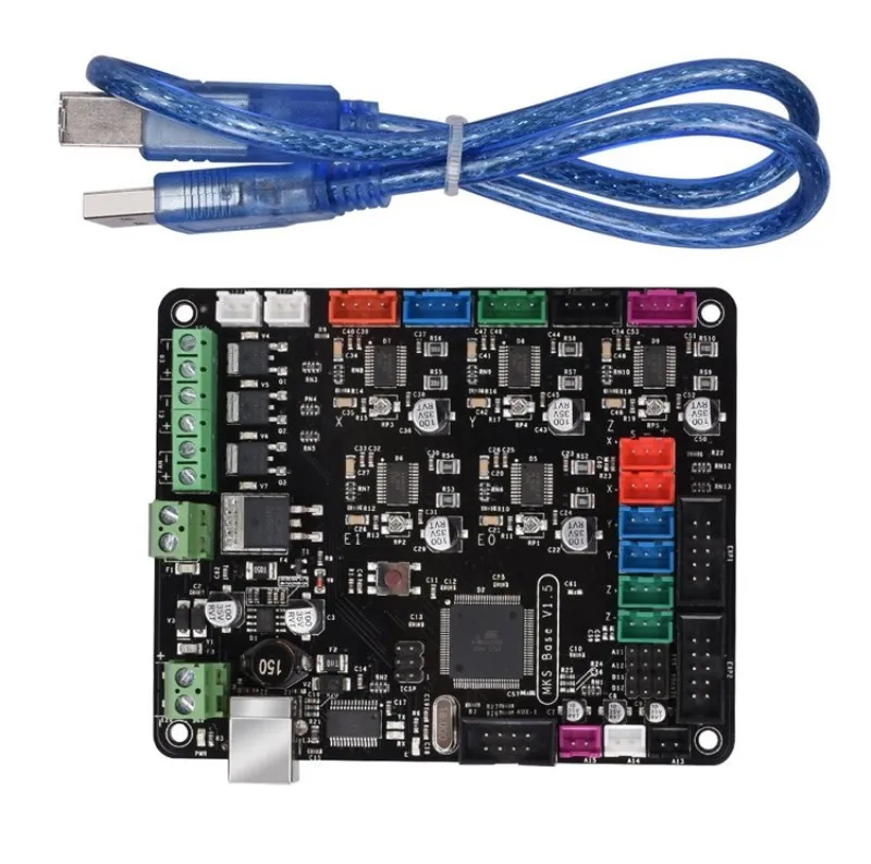 

3D Printer Parts Prusa i4 mainboard MKS Base V1.5 with Radiators & USB compatible Mega2560 &RAMPS1.4 combo controller