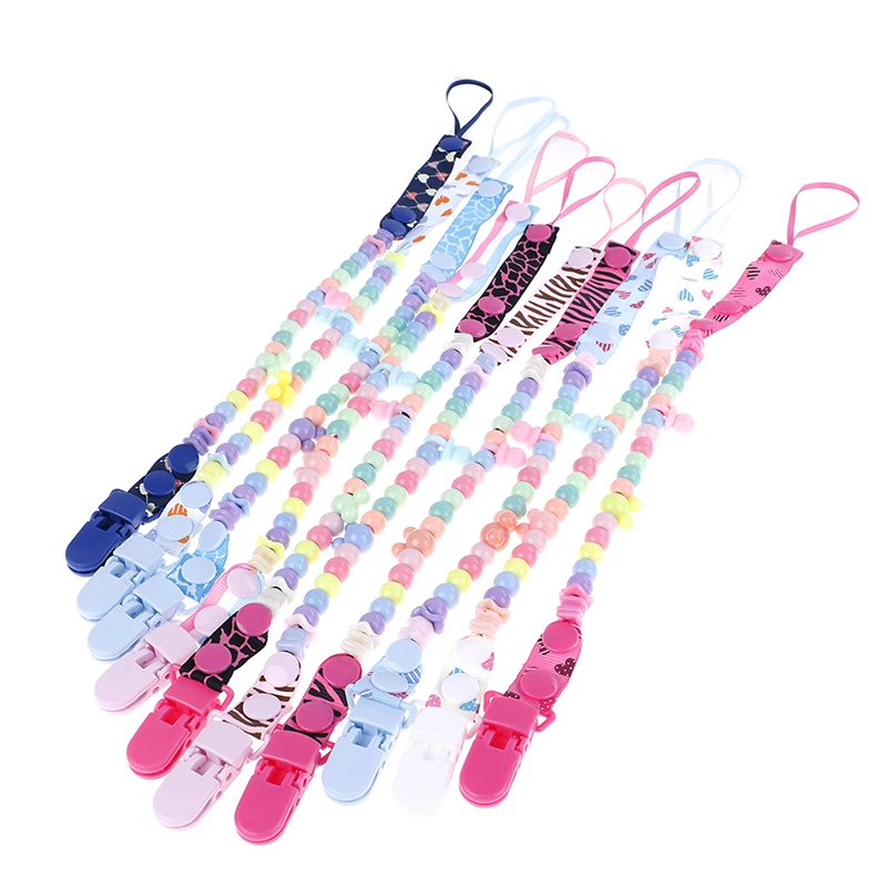 

1PC New Baby Pacifier Clip Pacifier Chain Dummy Clip Nipple Holder For Nipples Children Pacifier Clips Teether Anti-drop Rope