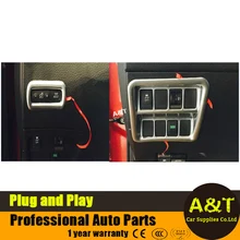 2016 model car styling for Nissan Qashqai Headlight adjustment switch button ABS chrome decorative frame 2 pcs Car Accessories