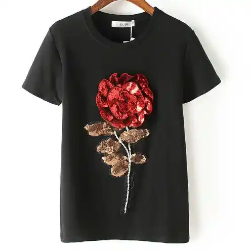 fashion cotton female rose flower 