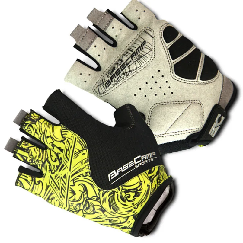 Новые мужские и женские перчатки для велоспорта, полупальцевые велосипедные противоскользящие дышащие перчатки для верховой езды, спортивные короткие перчатки Guantes Ciclismo, 5 цветов