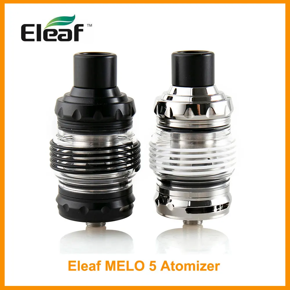 

Original Eleaf MELO 5 Atomizer 4ml Capacity with 0.6ohm EC-S Head and EC-M 0.15ohm for iStick Rim Mod Electronic Cigarette