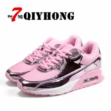 Модная обувь на плоской подошве; женская обувь; коллекция года; сезон весна-осень; Новинка; Высококачественная Повседневная дышащая женская обувь из искусственной кожи с сеткой и светильник