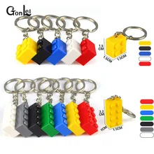 10 шт./лот красочные MOC Кирпич 2X4 Рисунок брелок DIY Развивающие строительные блоки Модель Действие игрушки Дети Лучшие подарки