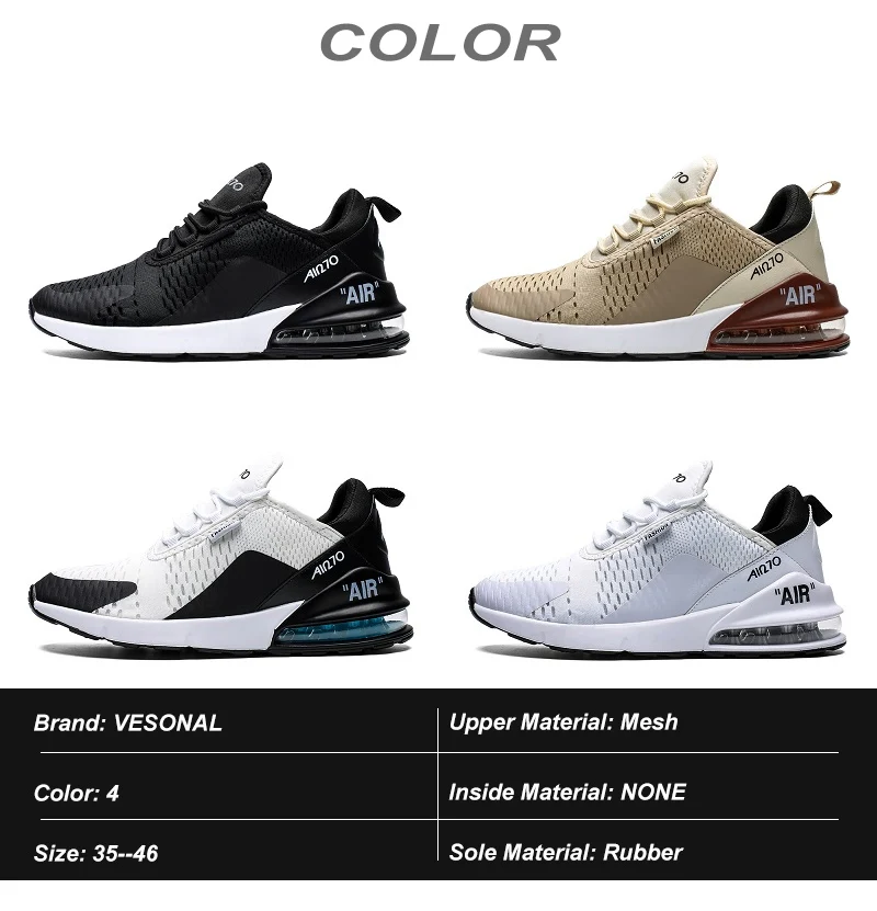 Марка vesonal, дышащие сетчатые Спортивные Повседневные кроссовки, мужская обувь, удобная мужская обувь для бега, высокое качество, большие размеры 35-46
