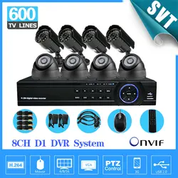 Nvr продвижение 8ch безопасность DVR рекордер система внутреннего открытый непогоды система видеонаблюдения камеры видеонаблюдения комплект SNV-12