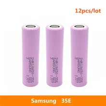 12 шт. 3,7 в 18650 3500 мА/ч 13А Разрядка Для samsung INR18650-35E литий-ионный аккумулятор IMR для игрушек e-сигареты факел фонарик и т. Д