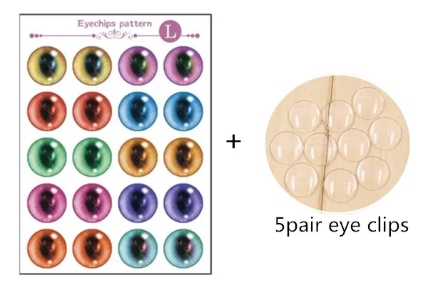 5 пар/лот 14 мм цветные стеклянные глазные фишки куклы аксессуары для куклы Blyth аксессуары для глаз DIY модифицированные - Цвет: L