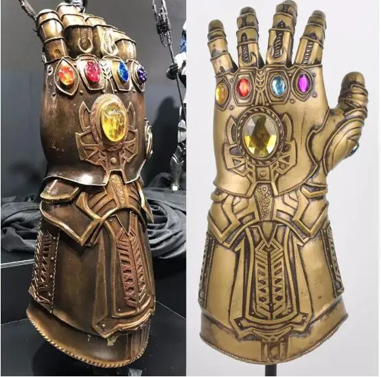 

Thanos Infinity Gauntlet Avengers Infinity War Gloves Cosplay Superhero Avengers Thanos Latex Glove Halloween Party Props Deluxe