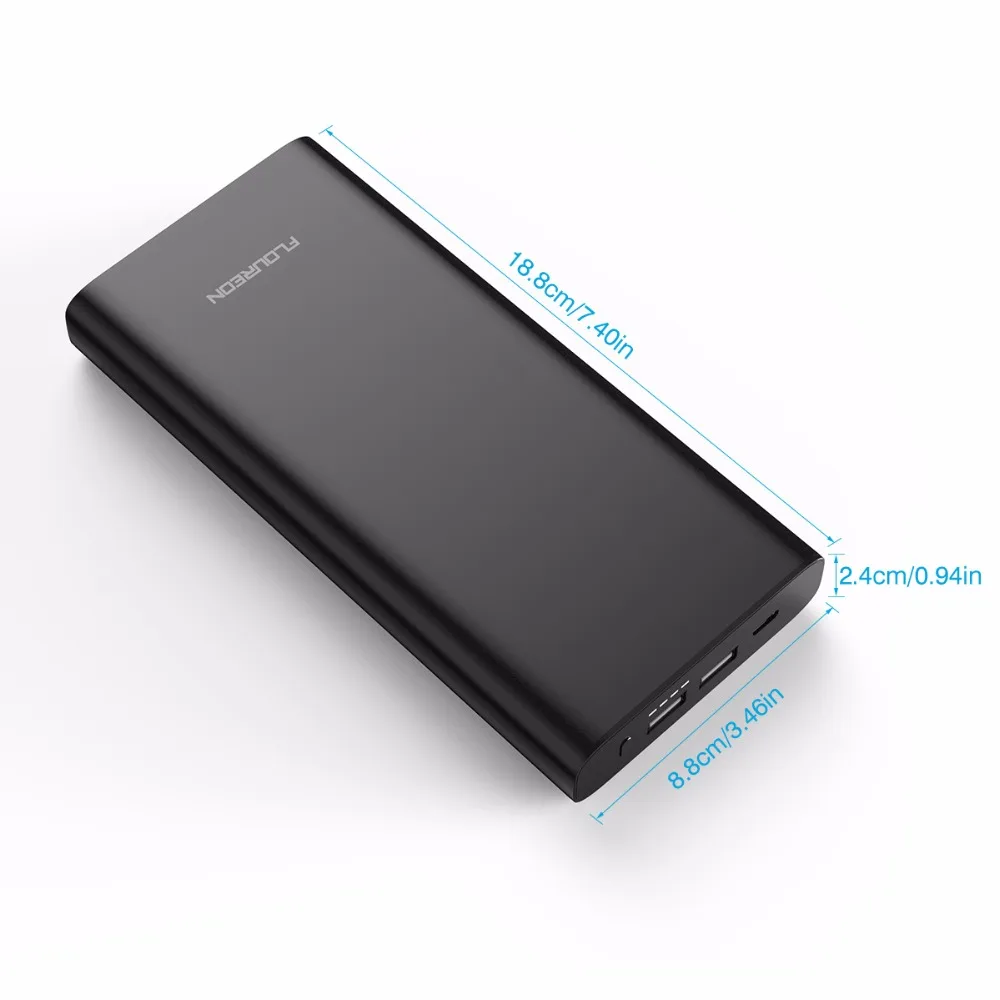 Flouren power Bank 26800 мАч usb type C PD быстрое зарядное устройство для iPhone XS Max XR 8 samsung S9 HUAWEI mate 20 ноутбуков