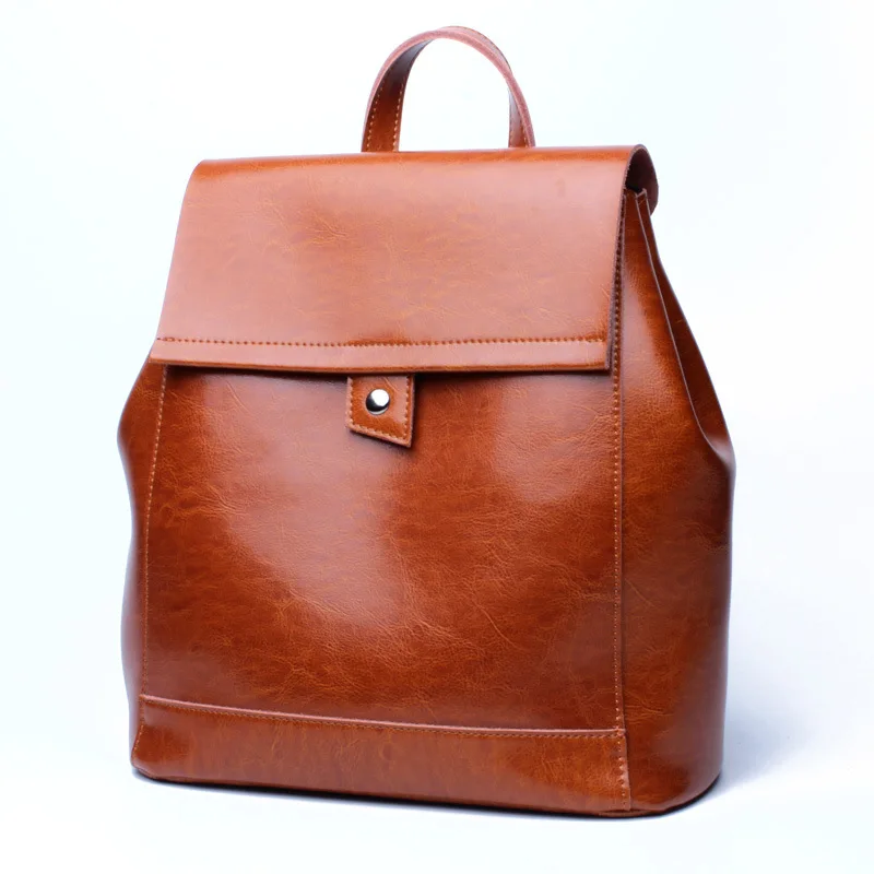 

Genuine Leather backpacks for teenage girls Preppy Style Travel Bags backpacks for teenage girls school bags Mochila new C363